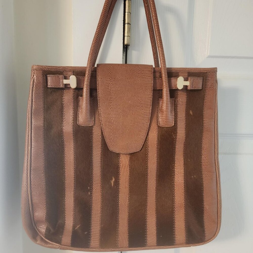 Vintage Alberta Ferretti Leather Handbag